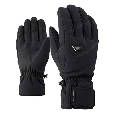 Image of Ziener Gary As(r) Men&#039;s Alpine Ski Gloves/Winter Sports Waterproof/Breathable, Men, 801036, Black, 6.5