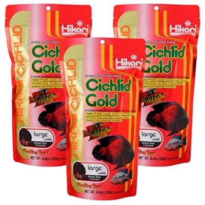 Image of Hikari Cichlid Gold large Floating pellets 57g, 250g, 500g , 750g, 1kg (750g 3 x 250g)