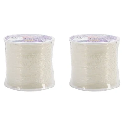 Image of Pepperell Stretch Magic 1mm Bead and Jewelry Cord, 100m, Clear (2 Pack)