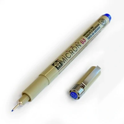 Image of Sakura Pigma Micron Pigment Fineliners XSDK03 0.35mm Blue Pack of 3