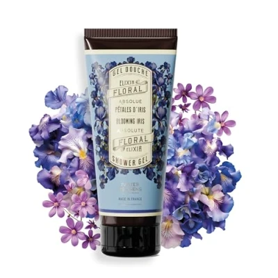 Image of Panier des Sens Rose Geranium Shower Gel Body Wash for Women &amp; Men With Shea Oil Moisturising 96% Natural Ingredients Made in France, SLS Free Vegan 200ml