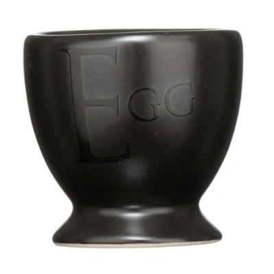 Image of Premier Housewares Text Egg Cups Black, Set of 4