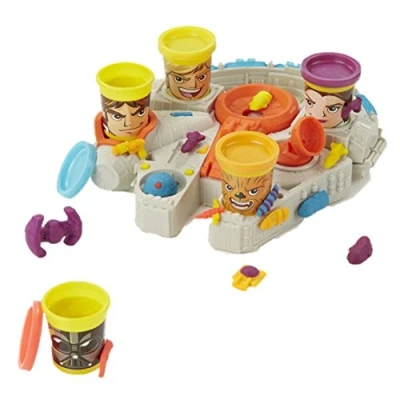 Image of Play Doh Star Wars Millennium Falcon Featuring Can Heads