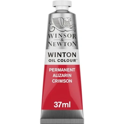 Image of Winsor &amp; Newton 37ml Winton Oil Colour Tube Permanent Alizarin Crimson,1414468