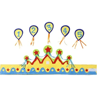 Image of Folat Birthday Crown Boy Age 1 5 Years Multi Colors
