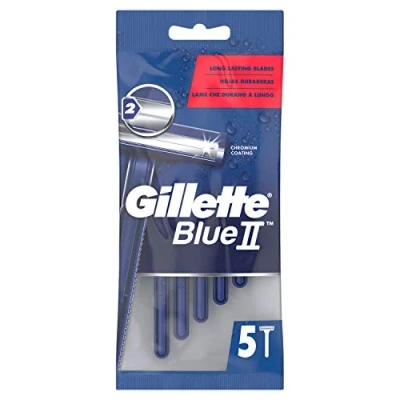 Image of Gillette Blue II Men&#039;s Disposable Razors Pack of 5