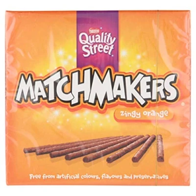 Image of Quality Street Zingy Orange Matchmakers, 130g (Pack of 10)