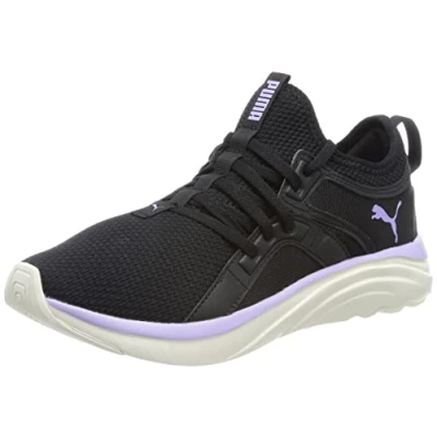 Image of Puma Women&#039;s Softride Sophia Wn&#039;s Road Running Shoe, Black Warm White Vivid Violet, 3.5 UK