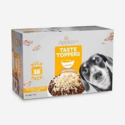 Image of Applaws 100% Natural Wet Dog Food Tin, Chicken with Rice in Broth 156g (18 x Tins)