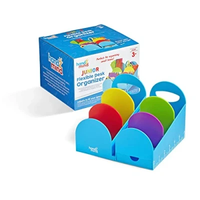 Image of Learning Resources Junior Flexible Desk Organiser, Top Modular Organisers and Accessories, Teacher Supplies, Pencil Holder For Desk, Drawer, Organiser