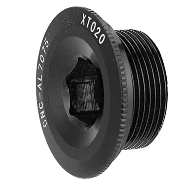 Image of Demeras Crankset Screw Aluminum Alloy Bicycle Cranket Crank Fixing Bolt for 590 596 XT XTR SLX Integrated Sprocket Wheel(Black)