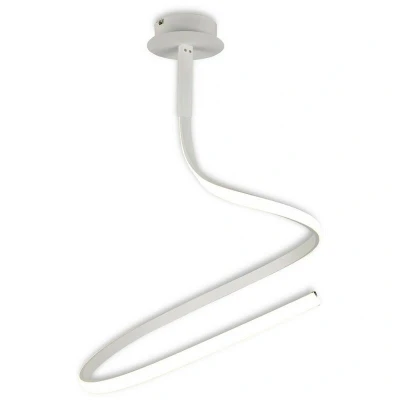 Image of Nur Semi Flush Ceiling 30W LED 3000K, 2400lm, Dimmable White, Frosted Acrylic
