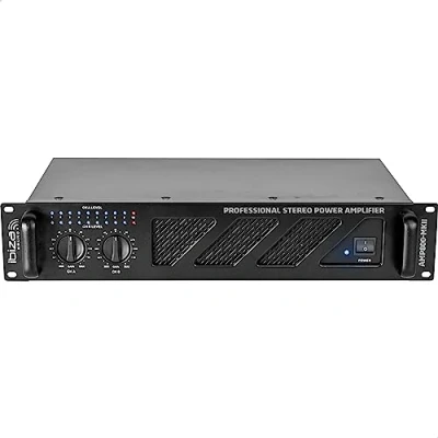 Image of AMP800 MKII IBIZA 2x600W Professional Sound Processor Amplifier with RCA/Jack Inputs and Speakon/Terminal Outputs 19&quot; Rackable Black