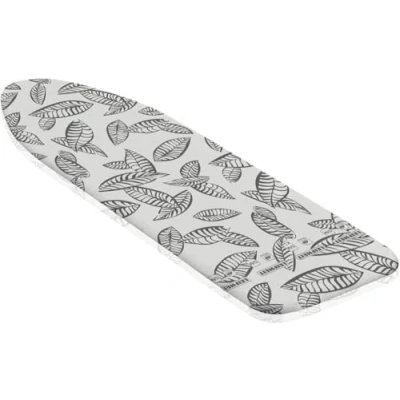 Image of Leifheit Perfect steam S/M Ironing Board Cover, max. 125x40cm, for stations, ideal heat distribution through perforation, Iron Cover with elasticated waistband