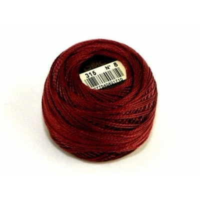 Image of DMC Cotton Perle Thread Size 8 315 per 10 Gram Ball