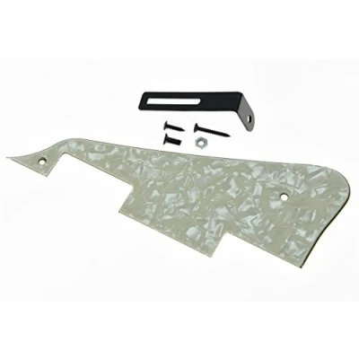 Image of KAISH Aged Pearl LP Guitar Pickguard with Black Bracket for Epiphone Les Paul