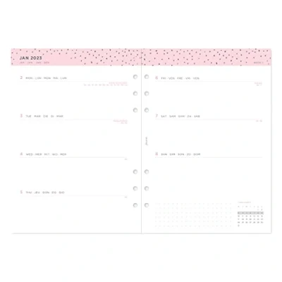 Image of Filofax A5 Confetti Week to View Diary , White 2023