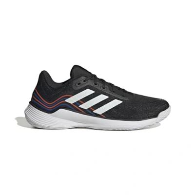 Image of adidas Men&#039;s Novaflight Volleyball Shoes Sneakers, Core Black/Cloud White/Solar Red, 9 UK