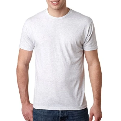 Image of Next Level Men&#039;s Tri Blend Crew HEATHER WHITE 6010 L