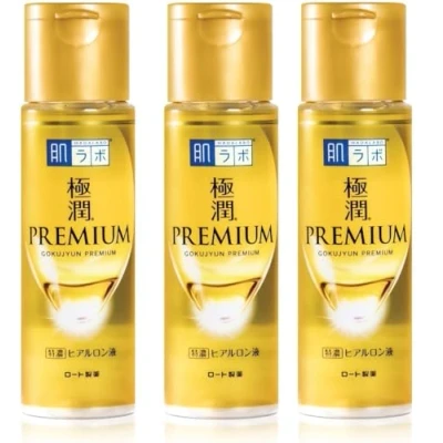 Image of [Set of 3] Hadalabo Gokujyun Premium Hyaluronic Moisturising Lotion 170ml, Made in Japan