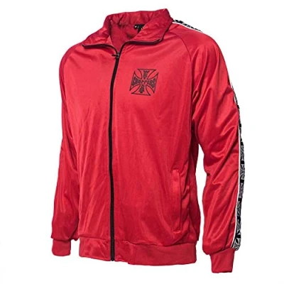 Image of WEST COAST CHOPPERS Men&#039;s Training Jacket OG Red X Large