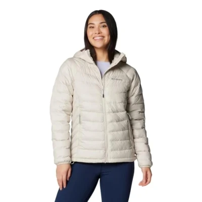 Image of Columbia Powder LITE II Hooded Jacket Winter jacket, Women&#039;s, Size: XS, Dark stone