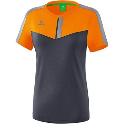 Image of Erima Squad Function T shirt New Orange/Slate Grey/Monument Grey, Size 34