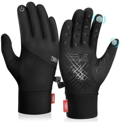 Image of Tmani Men Women Thermal Gloves Winter Warm Windproof and Water Resistant Touchscreen Anti Slip Performance Sport for Running Cycling Walking