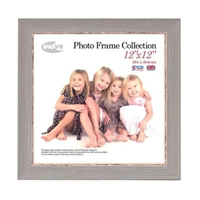 Image of Inov8 Framing Photo Frame, Wood, Blue, 12x12
