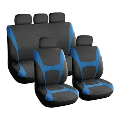 Image of XtremeAuto® BLUE/BLACK EXECUTIVE, Universal Full Car Front And Rear Seat Cover Protectors Set