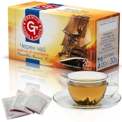 Image of Premium GT Herbs &amp; Fruits Herbal Tea 20 Bags 1.5g (Black Tea)