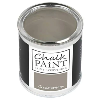 Image of Chalk Paint Everything® Grigio Tortora (Dove Grey) 250 ml Water Based for Shabby Chic Furniture, Décor, and Upcycling Projects Non Toxic, Easy to Apply