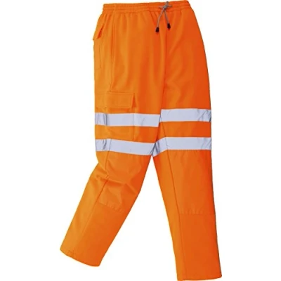 Image of Portwest Hi Vis Jogging Bottoms, Size: M, Colour: Orange, RT48ORRM
