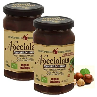 Image of Rigoni di Asiago Nocciolata Zonder Melk Sans Lait 2x 270g (540g) Cocoa Noisette Hazelnut Spread