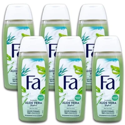 Image of Fa Nourishing Shower Cream Aloe Vera Yoghurt Gel 6 x 250 ml Pack of