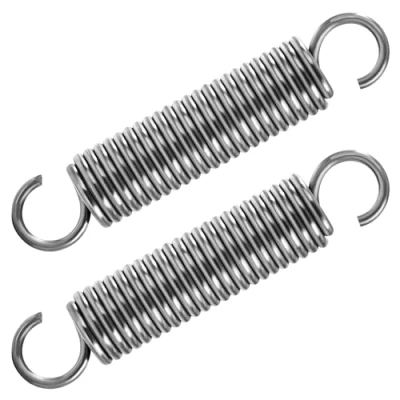 Image of GUNGY Extension Spring 90mm Tension With Dual Hook in 304 Stainless Steel OD 18mm Wire Diameter 2.5mm Max Load 12.8KG 2.5x18x90mm 2 Pieces