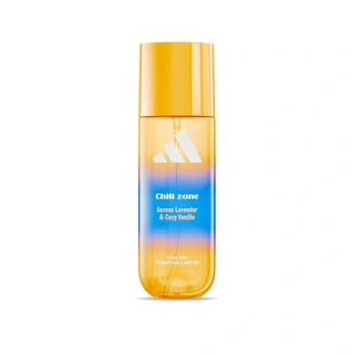 Image of adidas Vibes Chill Zone Fragrance Hair &amp; Body Mist, Aromatic with Notes of Lavender Vanilla, Mood Boosting, For Any Occasion, 236ml