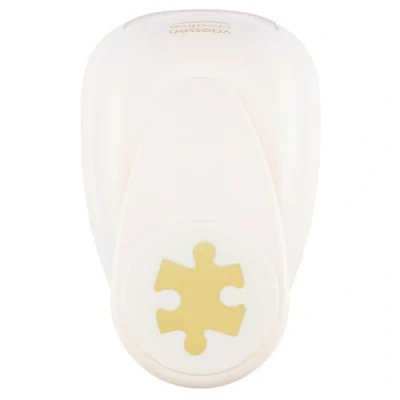 Image of Vaessen Creative Craft Paper Punch Puzzle Piece 3,9 x 4,9 cm Circle Cutter for Crafting and Card Making