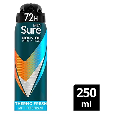 Image of Sure Men Thermo Fresh Nonstop Protection Antiperspirant Deodorant 250ml