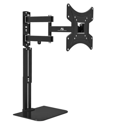 Image of Maclean MC 771A TV Mount with DVD Shelf, Monitor or Holder vesa 200x200, 23&quot; 43&quot;, 25kg, Black