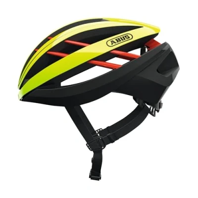 Image of ABUS Aventor Racing Bike Helmet Very Well Ventilated Cycling for Professional Men and Women Yellow, Size S