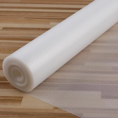 Image of Drawer Liners Washable,Non Adhesive Shelf Liner,No Odor EVA Kitchen Cabinet &amp; Cupboard Waterproof liner,Non Slip Liner Roll for Cabinets,Bathroom Shelves,Shoe Rack(30 x 200 cm,Transparent)