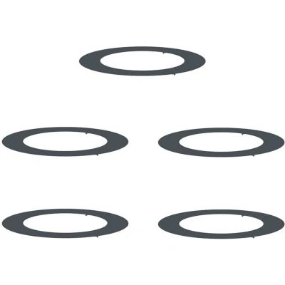 Image of vidaXL Anthracite Planter Metal Large Round