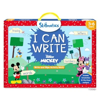 Image of Skillmatics Preschool Learning Activity I Can Write Disney Junior Mickey Mouse, Educational Game for Kids, Toddlers, Preschoolers Who Love Art &amp; Craft Activities, Gifts Ages 3, 4, 5, 6