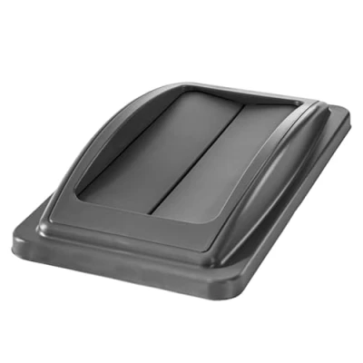Image of Chabrias Ltd Slim Bin Swing Lid Grey UK Made Colour Coded Recycling Lids for Slimline Bins Durable, Easy Fit Waste Segregation Management Systems