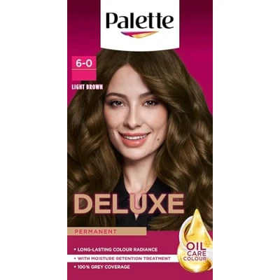 Image of Palette Deluxe Creme Colouration 6 0 Light Brown Hair Dye