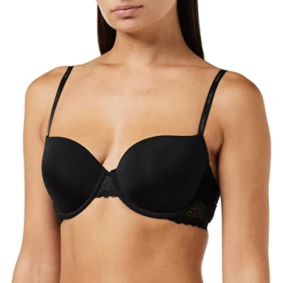 Image of Calvin Klein Underwear Flirty Lined Underwired bra, Women&#039;s, Size: 32B, Black