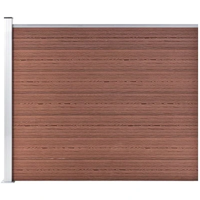 Image of vidaXL Fence Panel WPC 175x146 cm Brown