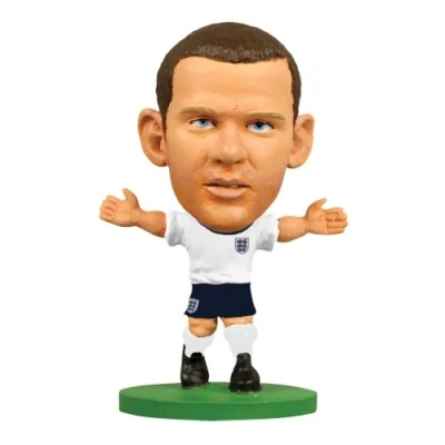 Image of SoccerStarz England International Figurine Blister Pack Featuring Wayne Rooney in England&#039;s Home Kit