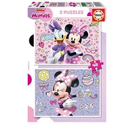 Image of Educa 19674 2x48 Minnie, Assorted, 68 x 48 cm